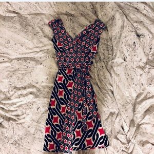 Diane Von Furstenburg DVF sleeveless wrap dress